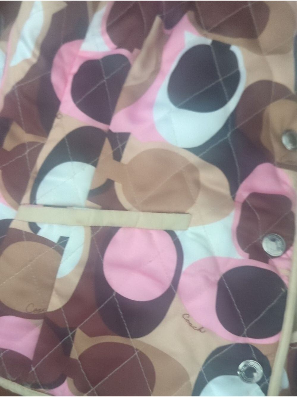 Coach Signature Print Quilted Reversible Vest - Picture 11 of 12